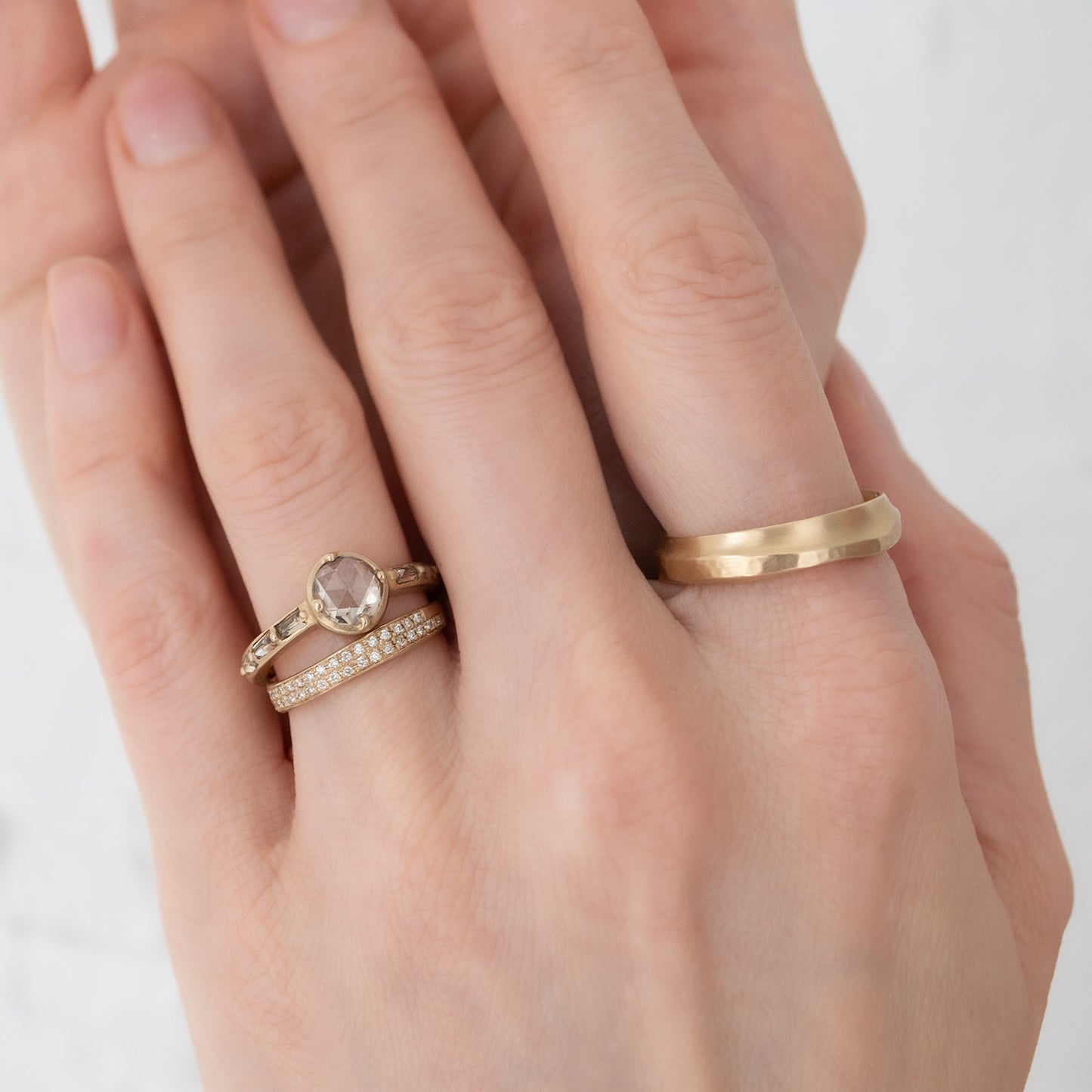 Champagne Baguette Ring