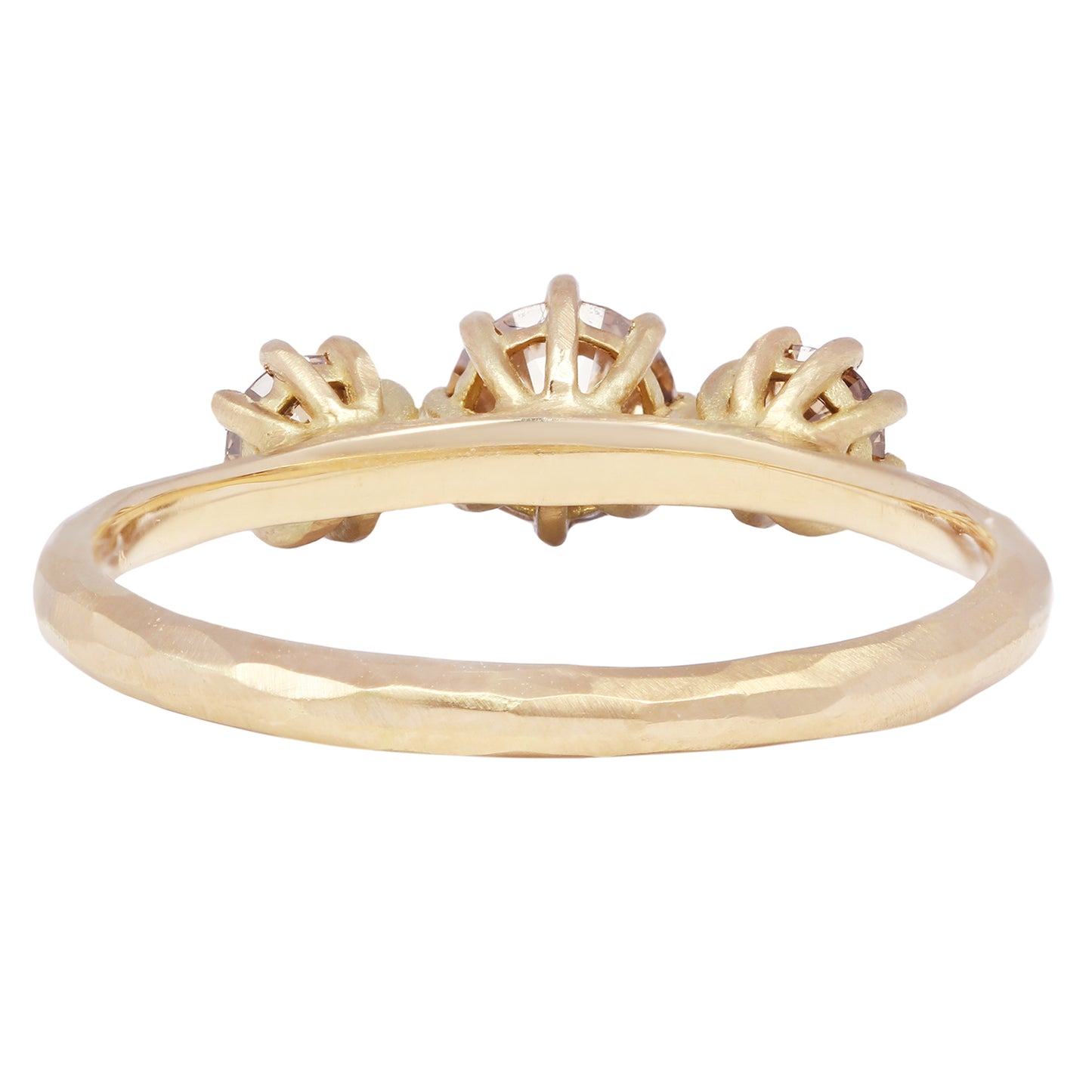 Triple Brown Diamond Blooming Ring