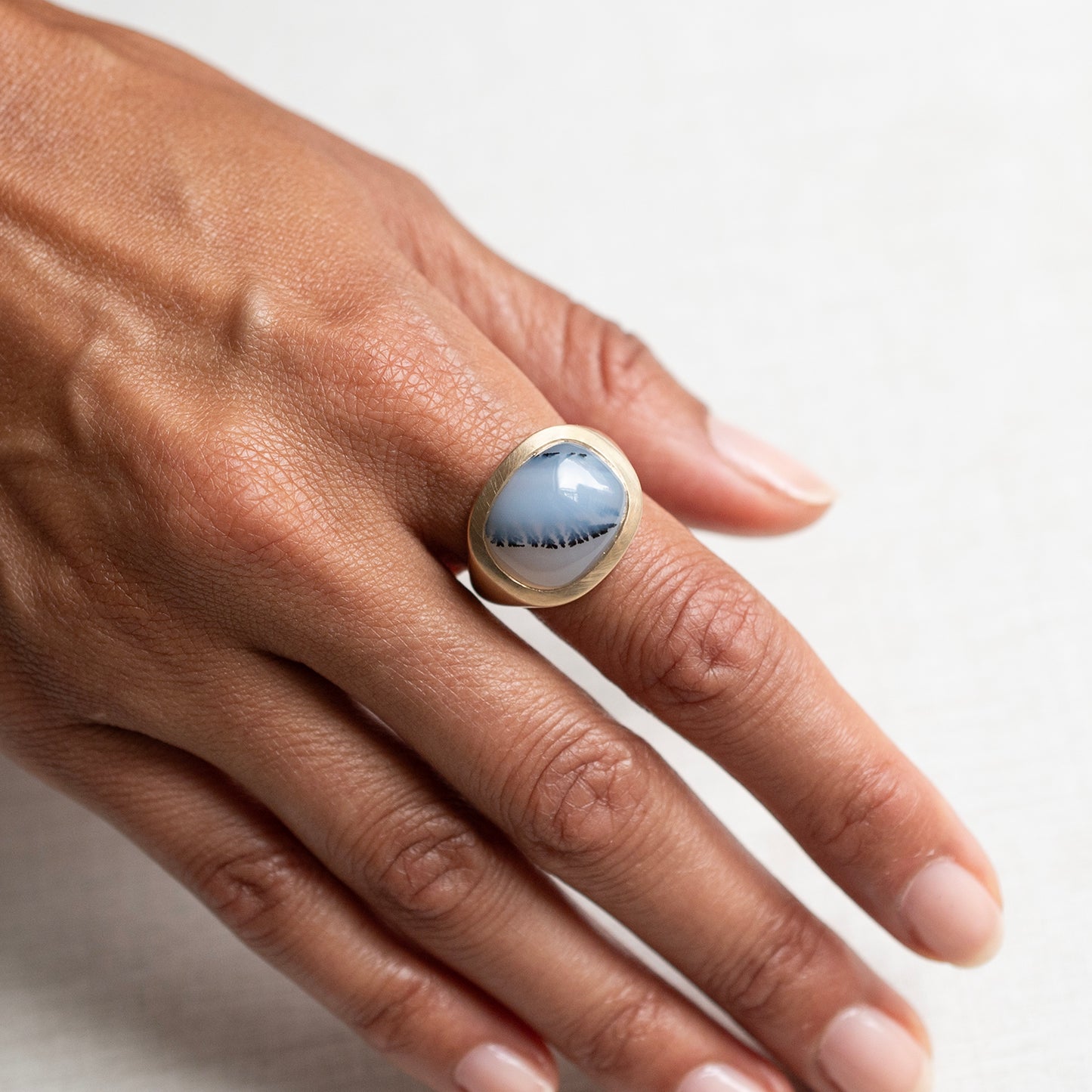 Copco Agate Slab Ring