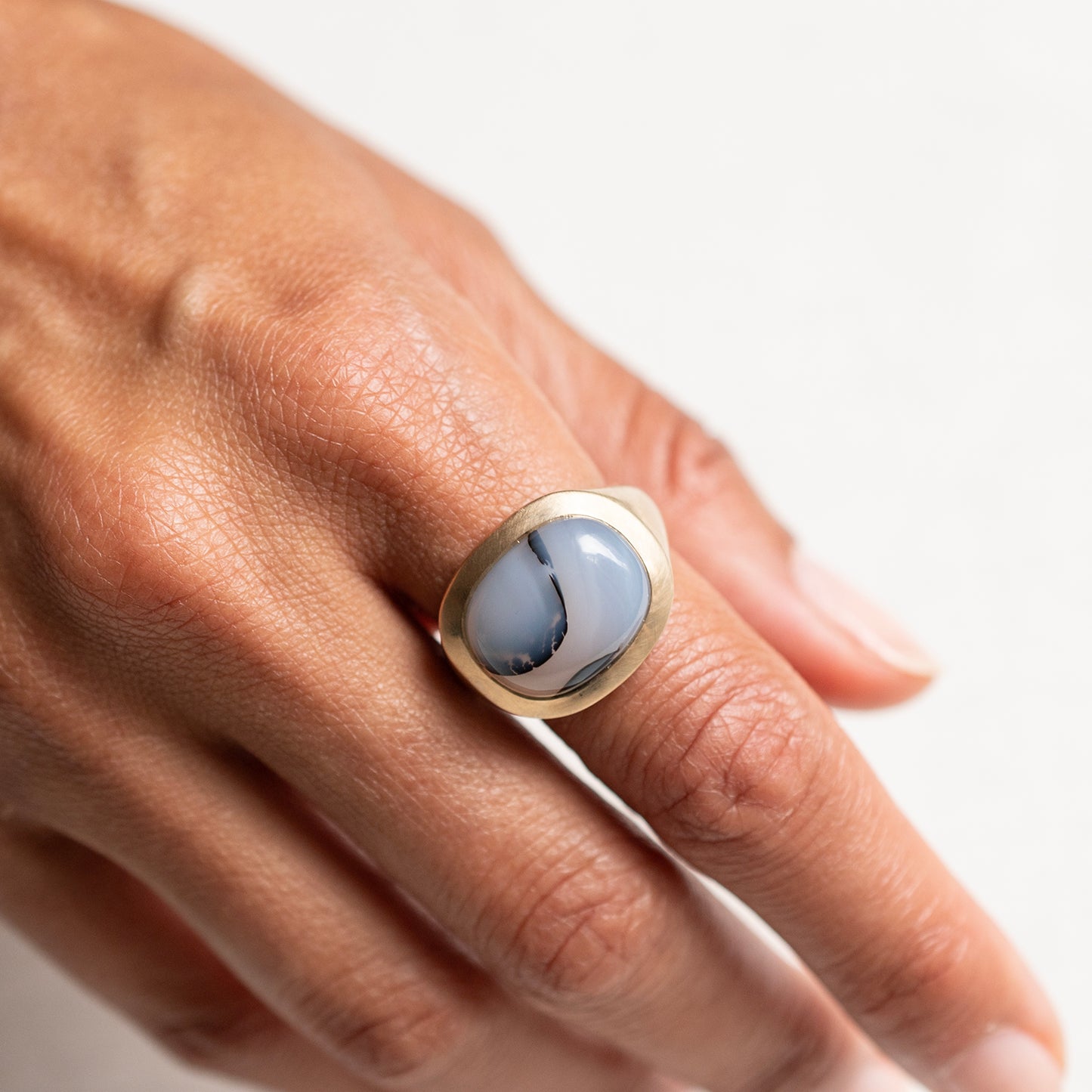Copco Agate Slab Ring