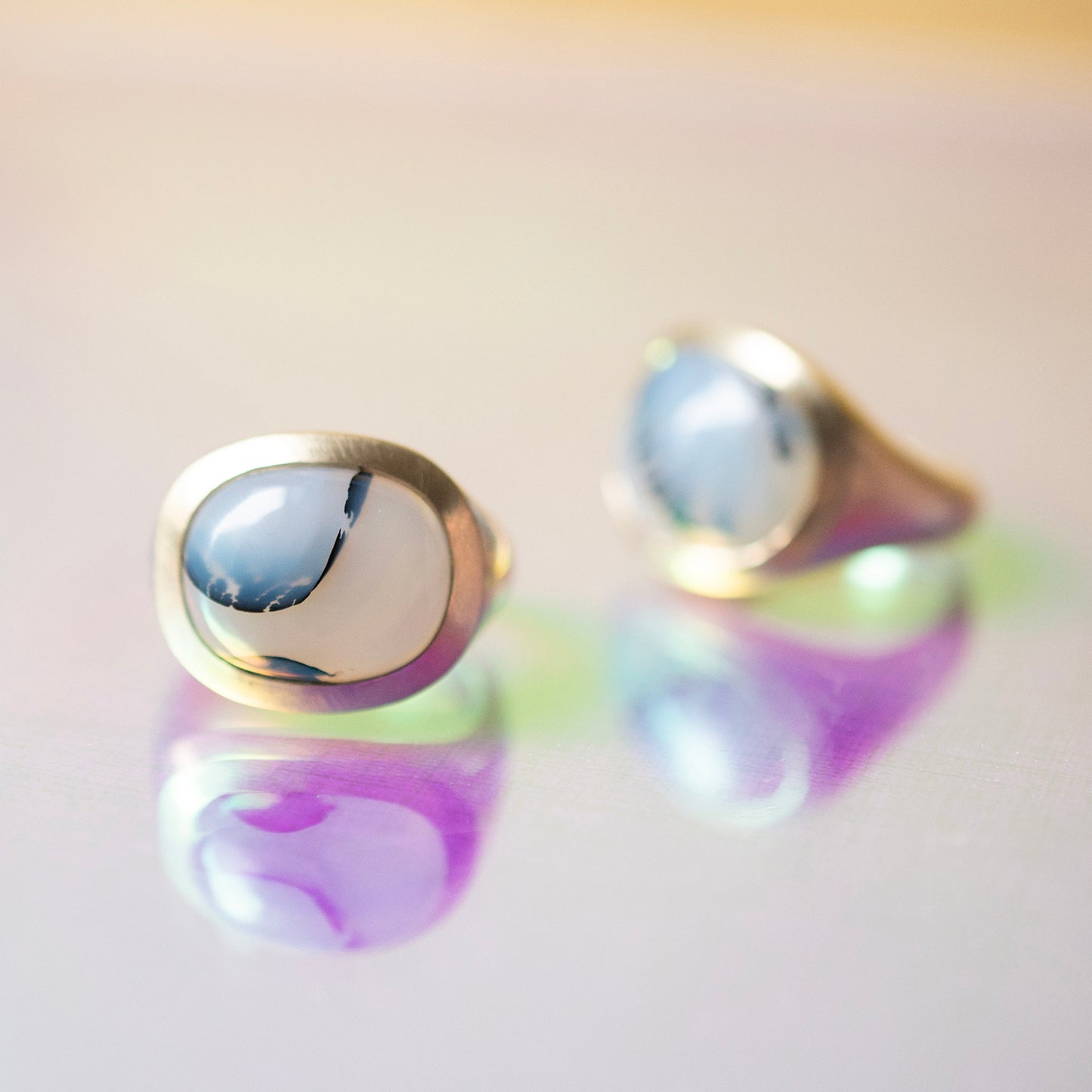 Copco Agate Slab Ring