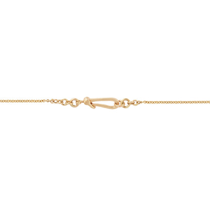 Single Diamond Block Necklace