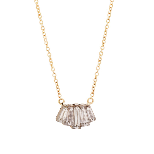 Baguette Beam Diamond Necklace