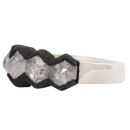 Celestial Hex Diamond Ring