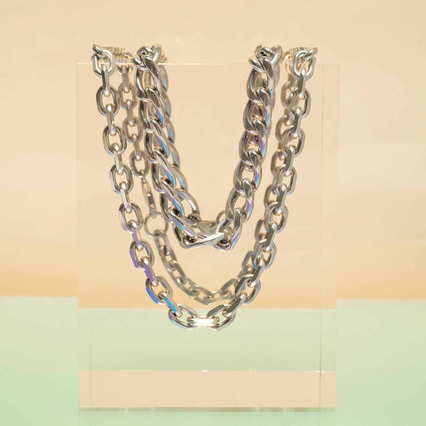 Silver Extra Large Curb Chain