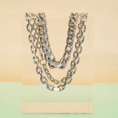 Silver Extra Large Curb Chain
