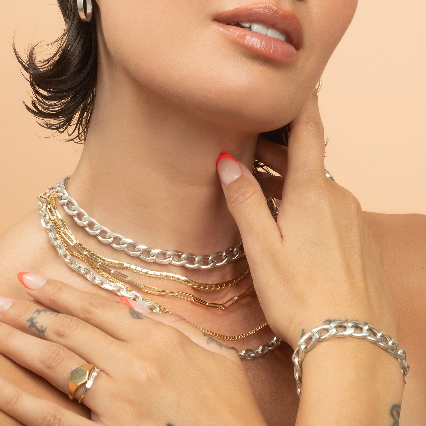 Silver Extra Large Curb Chain