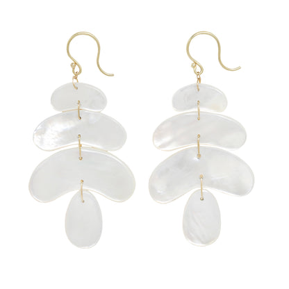 Small Mother of Pearl Totem Earrings