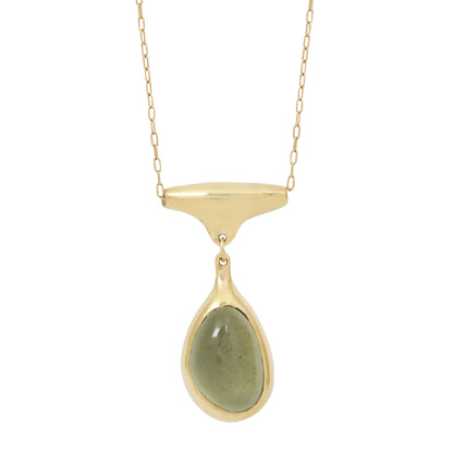 Green Aqua Holder Bead Necklace