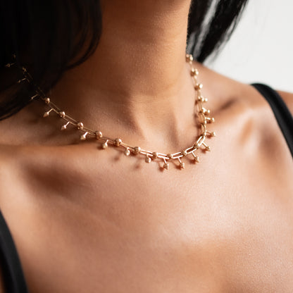 TenThousandThings Gold Spike Link Necklace – ESQUELETO