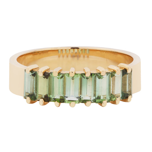 Tourmaline Baguette Band
