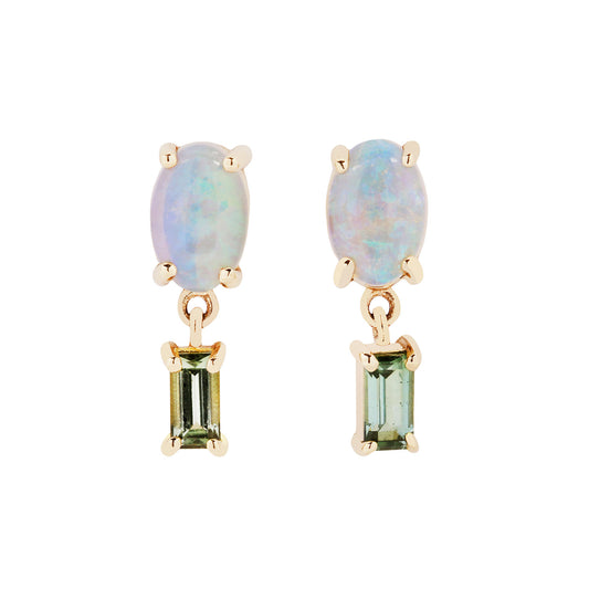 Opal & Tourmaline Stela Earrings