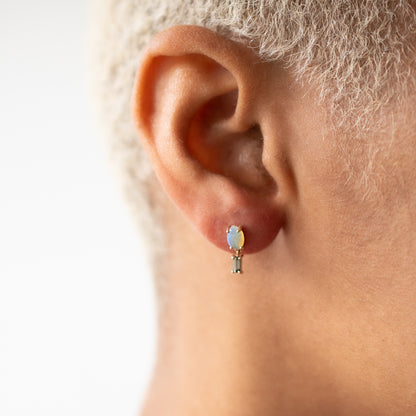 Opal & Tourmaline Stela Earrings