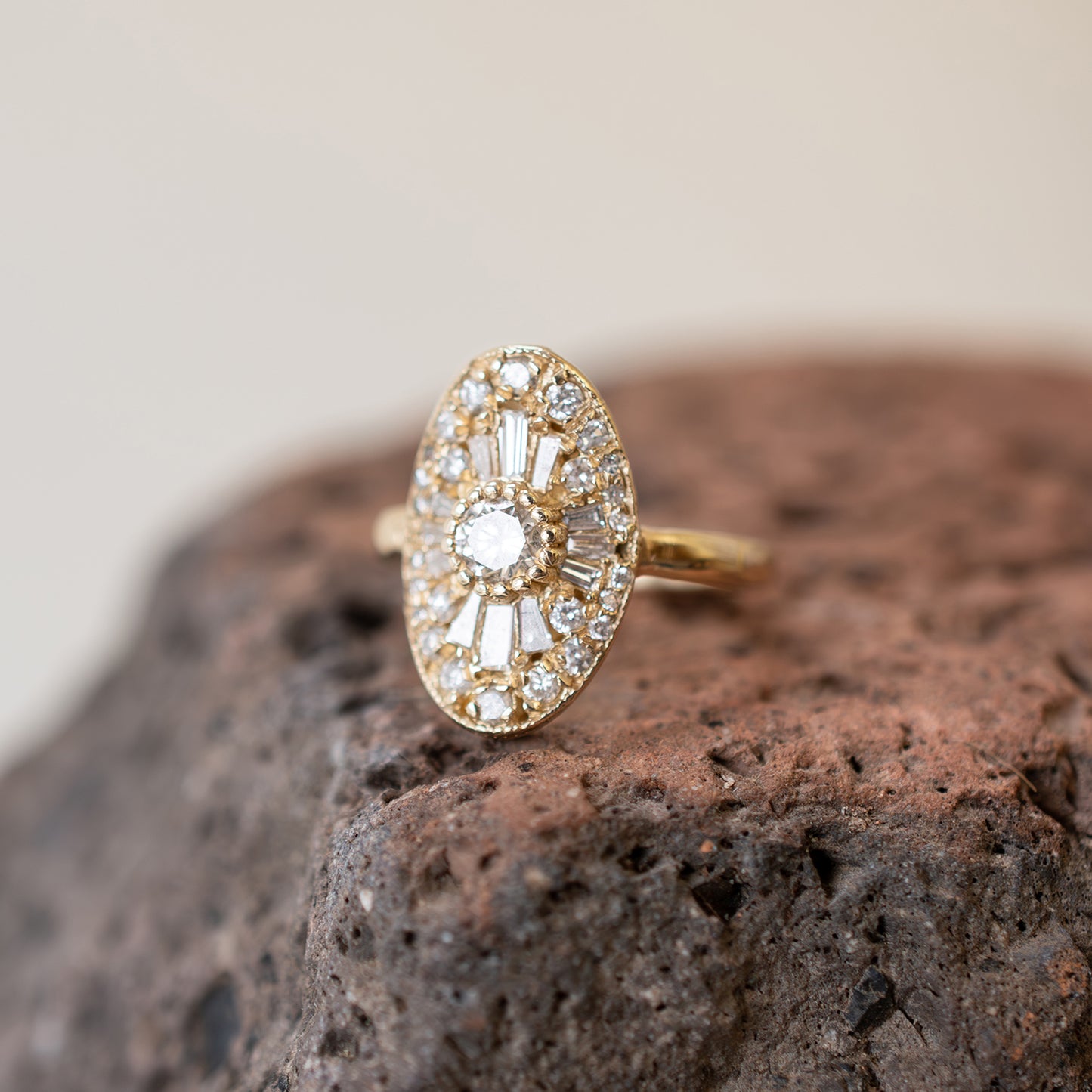 X Oval Scatter Legacy Cocktail Ring