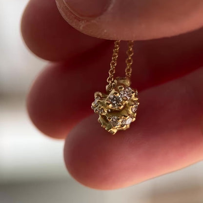 Amorphous Tideworn Diamond Cluster Bead