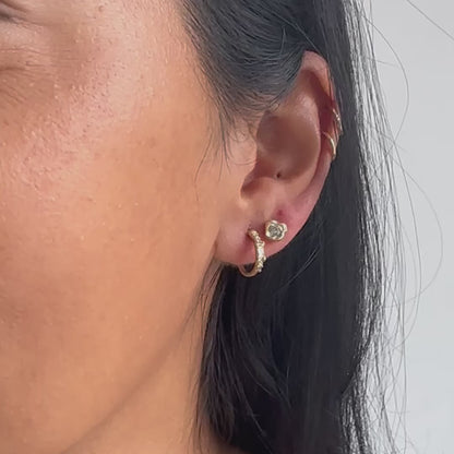 X Legacy Mixed Diamond Small Scatter Hoops