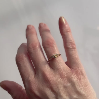 Small Diamond Sea Anemone Ring
