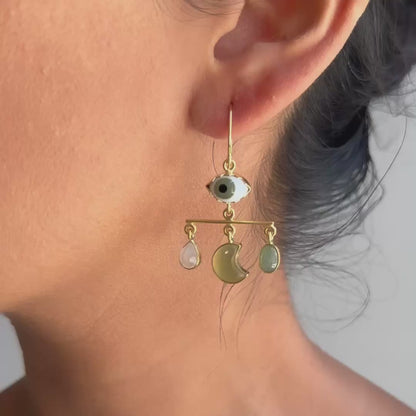 Eye Balance Drop Earrings