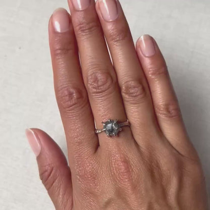Midnight Diamond Stingray Claw Ring