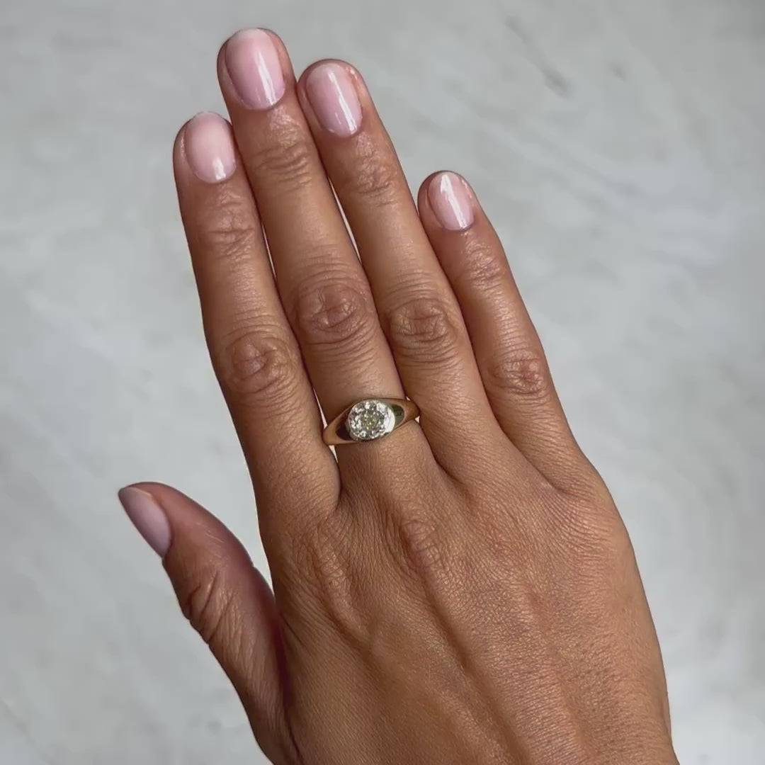 Lauren Wolf Jewelry Moonbeam Diamond Signet Ring – ESQUELETO