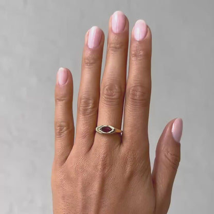 Ruby Marquise Signet