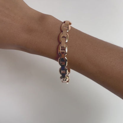 Smooth Oval Link Bracelet