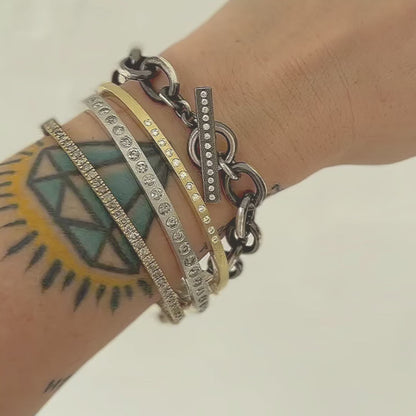 Chloe Gray Diamond Bangle