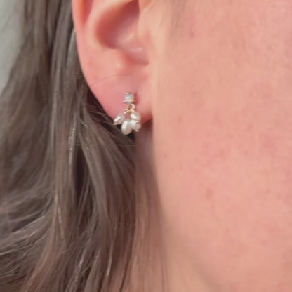 Opal and Pearl Cloudburst Earrings