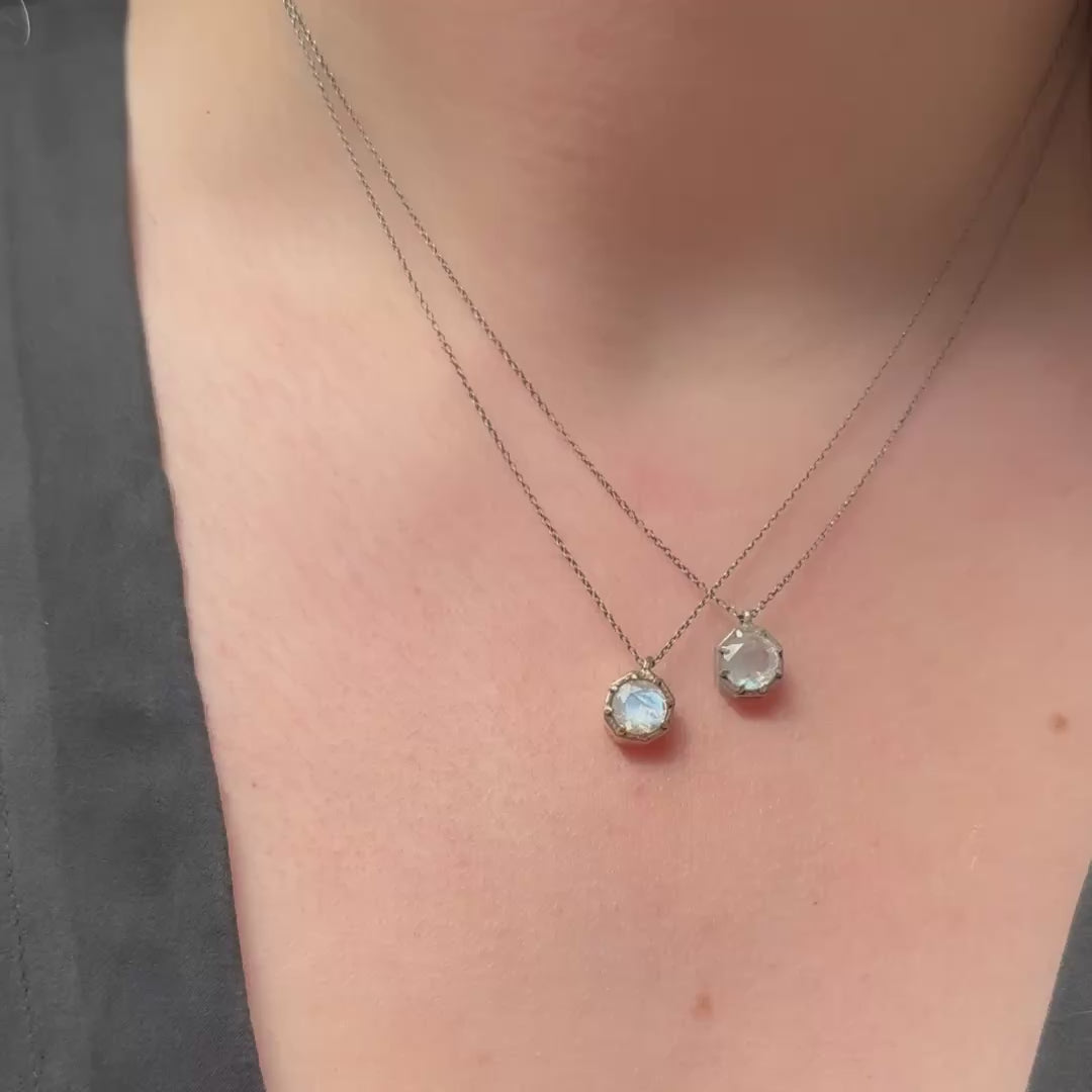 Rainbow Moonstone Necklace – ESQUELETO