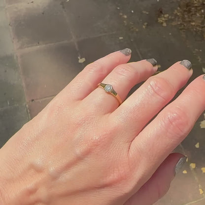 Salt & Pepper Diamond Eclipse Ring