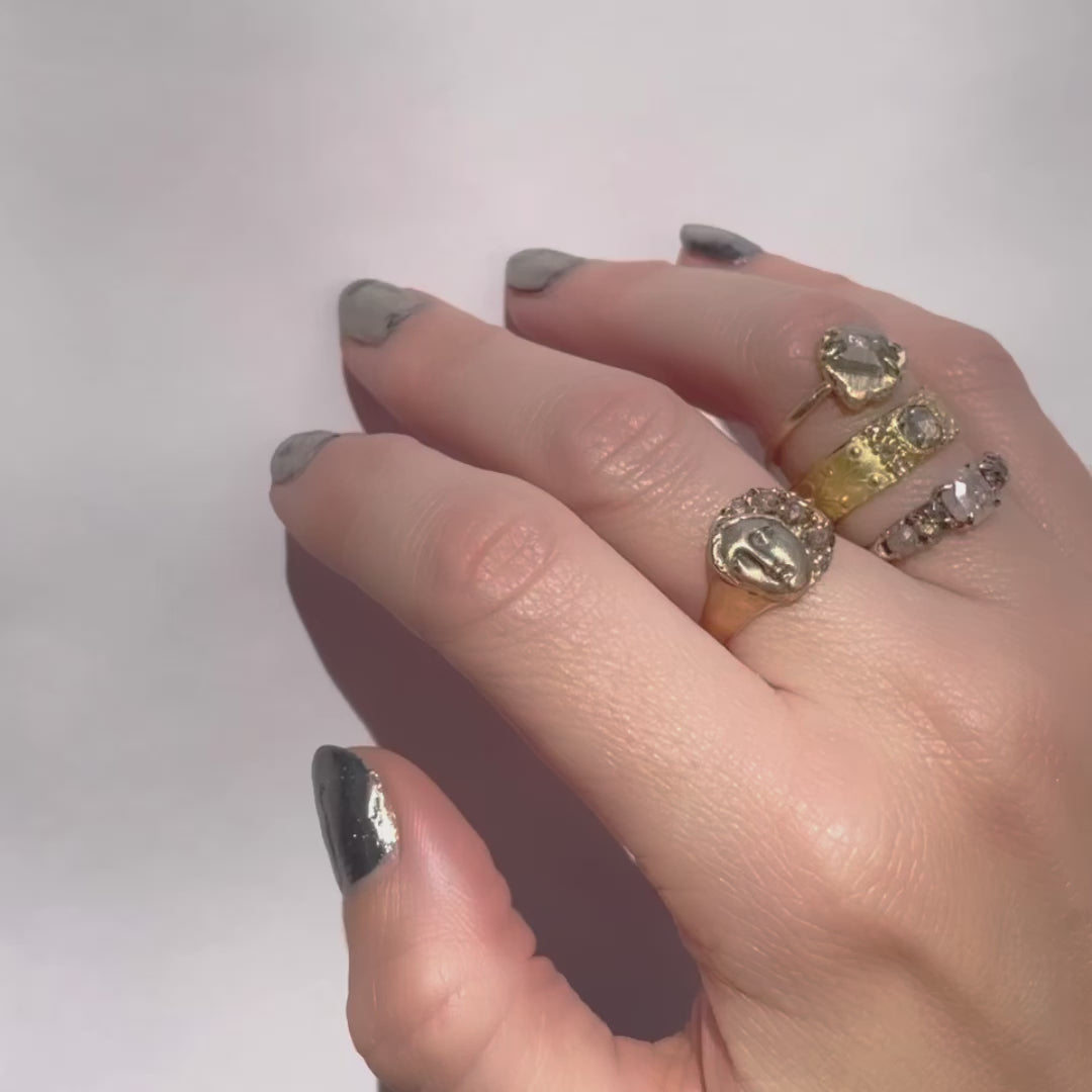 video of rings by Atelier Narcé shown on a hand