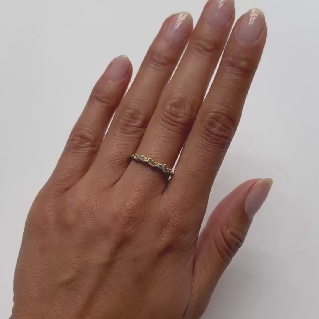 Ellis Mhairi Cameron X Gray & Yellow Diamond Scatter Ring – ESQUELETO