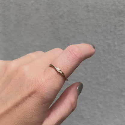 Gold Stingray Stacking Band