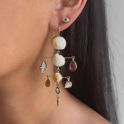 Layered Victorian Drop Earrings