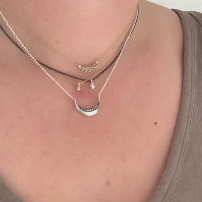 Salt + Pepper Diamond Necklace