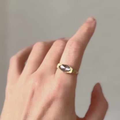 Stormy Diamond Marquise Ring