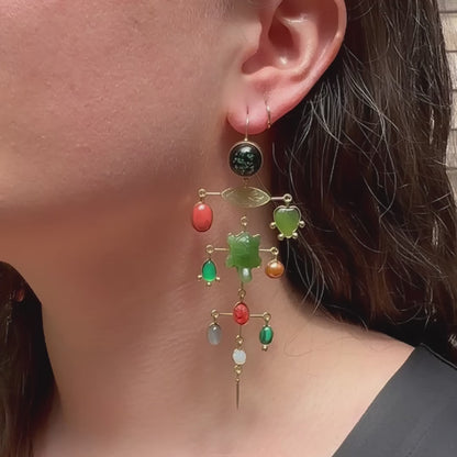 Multilayer Balance Victorian Drop Earrings