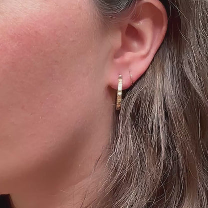 Small Gold Stingray Hoops