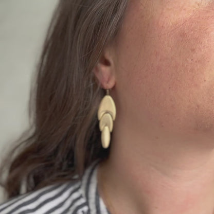 Gold Cactus Earrings