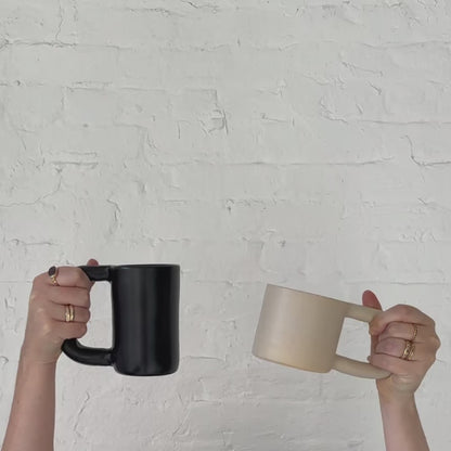 Hand Built Tall Ceramic Mug
