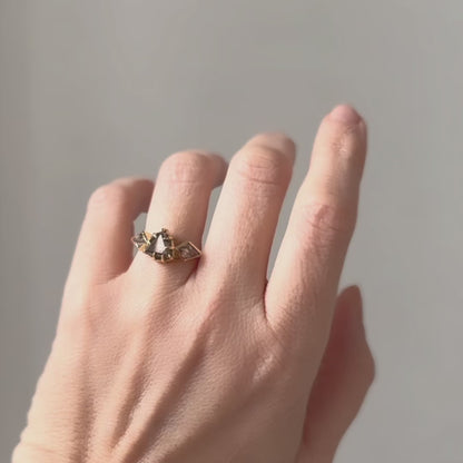 Macle Diamond Crown Ring