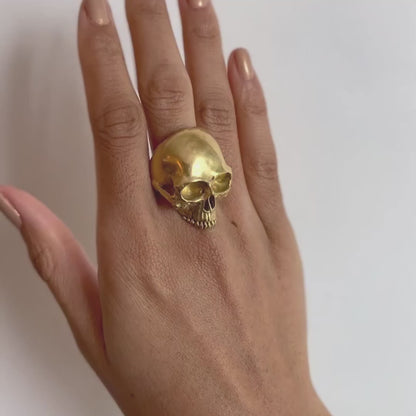 Gold Memento Mori Ring