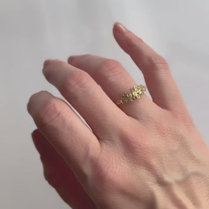 Brown Diamond Cluster Ring