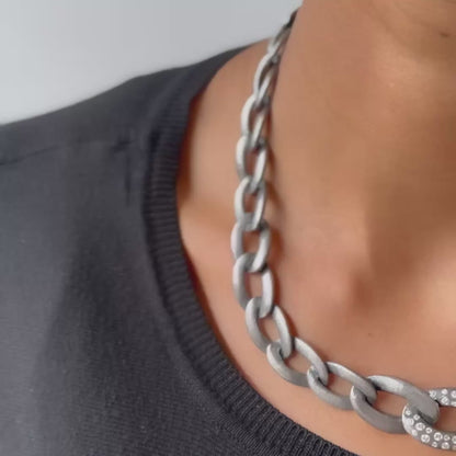 Alicia Diamond Link Necklace