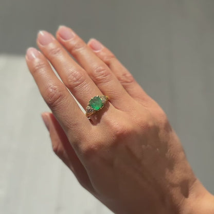 Crown Jewel Emerald Ring