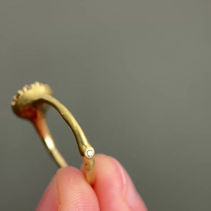 Champagne Diamond Bloom Ring
