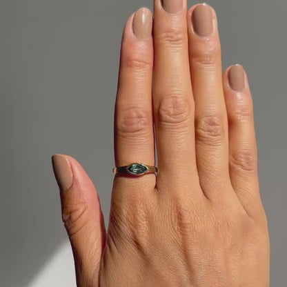 Teal Eye Mojave Ring