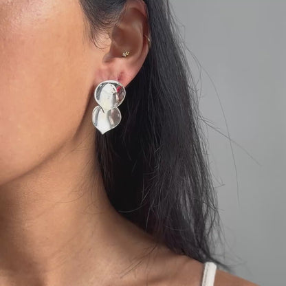 Silver Aspen Short Earrings