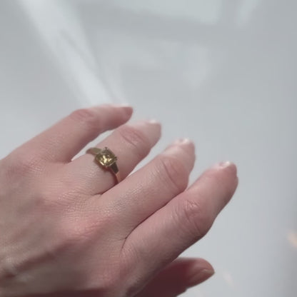 Speckled Champagne Diamond Ring