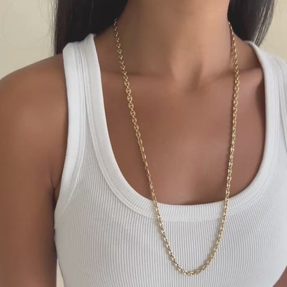 Vintage Italian Long Mariner Chain